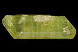 Gemmy, Double-Terminated Yellow Apatite Crystal - Morocco #135388-1